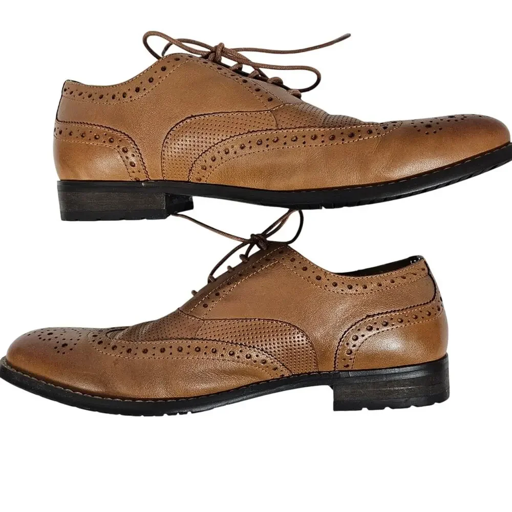 Nunn Bush Men's Maclin St. Wing Tip Brogue Oxford 84677-240 Size 10.5 M